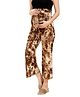 Mom for sure by Ketki Dalal Abstract Design Maternity    Pallazo Pants - Brown