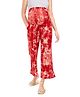 Mom for sure by Ketki Dalal Abstract Design Maternity    Pallazo Pants  - Red