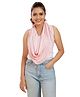 Mom for sure by Ketki Dalal Solid Canopy  Styled Nursing Cape - Pink