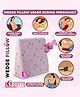 Get It 100% Cotton Multi Use Wedge Pregnancy Pillow WIth Extra Inner Removable Cover wIth Zip  - RabbIt Print Wedge