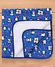 Little Darlings Quilted Penguin Print Hooded Towel L 81 x B 81 cm - Blue