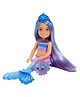 Barbie Mermaid Power Fashion Doll with Accessories Purple & Pink - Length 16.5 cm