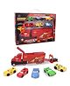 YAMAMA Cars Theme 6 in 1 Big Unbreakable Cars with Transport Truck for Kids Pack of 6 - Multicolor