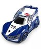 YAMAMA Electric Police Car Deformation With Light and Music For Kids  Blue
