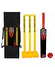 CLOVERBYTE Junior Cricket kit 5 Number Bat With Stump Tennis Ball & Cover For Junior- Red