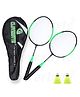 CLOVERBYTE Exotic Kids Racket Set with 2 Shuttlecock And Cover - May Vary In colour