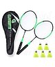 CLOVERBYTE Exotic Kids Racket Set with 5 Shuttlecock And Cover For Kids - May Vary In colour