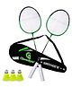 CLOVERBYTE Booster Set Of 2 Badminton With 3 Nylon Shuttle and 1 Badminton Cover - Multicolour