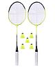 CLOVERBYTE Booster 2 Racquet with 5 Nylon Shuttle -Multicolour