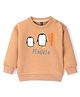 Little Kangaroos Full Sleeves Sweatshirts With Penguin Print - Brown