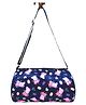 Li'll Pumpkins Swimming Gym Travel Duffle Round Bag with Side Zip Pocket Peppa Pig Printed - Blue