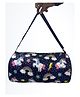 Li'll Pumpkins Swimming Gym Travel Duffle Round Bag with Side Zip Pocket Unicorn Printed - Blue