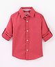 Under Fourteen Only Full Sleeves All Over Printed Shirt - Red
