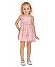 Peppermint Singlet Sleeves Cotton Floral Printed Dress - Pink