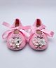 Daizy Corsage Applique Detailed Booties - Pink