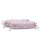 The Baby Atelier 100% Organic Baby Bolster Cover Set with Fillers - Red Flower