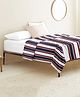 The Baby Atelier 100% Organic Junior Queen Bed  Cover Blue and Red Stripes
