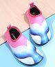 Cute Walk by Babyhug Fish Tail Printed Slip On Water Shoes - Pink & Blue