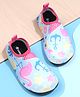 Cute Walk by Babyhug Flamingo Printed Slip On Water Shoes - Blue
