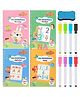 OPINA Magic Reusable Copybook Practice Copybook with 8 Pens (Page Design May Vary)
