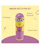 Paper Moon Cute Minions Sketch Pens Box With 12 Colored Pens  for Kids - Multicolor