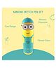 Paper Moon Cute Minions Sketch Pens Box With 12 Colored Pens  for Kids - Multicolor