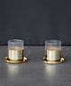 Indian Bartan Borosil Fitted Brass Tea Cups set of 4