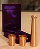 Indian Bartan Copper Bottle set- 950 ml