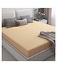JARS Collections Terry Cotton Waterproof  Mattress Protector for Double Size Bed Fits upto 8 Inch Mattress - Beige