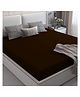 JARS Collections Terry Cotton Waterproof  Mattress Protector for Double Size Bed Fits upto 8 Inch Mattress - Brown