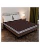 JARS Collections  Cotton Quilted Waterproof  Mattress Protector for Double Size Bed Fits upto 8 Inch Mattress - Brown