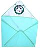 JARS Collections Microfibre Hooded Baby Wrapper - Green