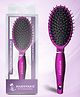 Majestique Purple Hair Straightener Brush Detangler Brush Sleek and Shine Finisher Hair Brush - Purple