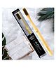 The Mouth Company Round Handle Bamboo Toothbrush with Charcoal Activated Bristles, Biodegradable Gentlebrush