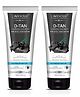 L'avenour D-Tan Charcoal Face Wash with Activated Charcoal for Deep Detoxification and Cleansed Skin - 100ml (Pack of 2)