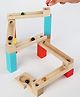 HAPPY HUES Ball Track Basic Set Wooden Marble Steam Toys 28 pcs - Assorted Colors