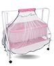 Kiddery Maia Cradle for Baby with Mosquito Protection Net - Pink