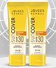 Jovees Sandalwood Natural Sun Cover SPF 30 UVA UVB Protection Non Greasy Quick Absorption For all skin types 50g Each (Pack of 2)