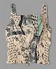 Actuel Sleeveless  Floral Abstract Print  Top - Cream