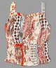 Actuel  Pearl Chain Attracted SleevelessGirls Woven Top - Orange