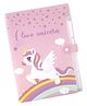 FunBlast Unicorn Theme File Folder with 6 Pockets  Pink