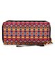 Sabhyata Aztec Double Zip Wallet- Multicolor