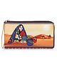 Sabhyata Pot Lady Double Zip Wallet- Multicolor