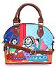 Sabhyata Village Ladies Satin Handbag with Detachable Sling - Multicolor
