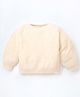 Cherry Crumble By Nitt Hyman Smart Full Sleeves   Solid Sweater - Peach