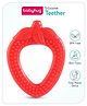 Babyhug  Strawberry Shaped Silicone Teether - Red