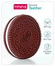 Babyhug Cookie Shaped Silicone Teether - Brown