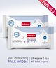 Babyhug Daily Moisturising Milk Wipes Travel Pack of 48