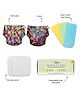 Superbottoms Cloth Diapers For Babies Trial Pack With 2 Freesize Uno New Version Reusable - Multicolour