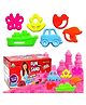 FunBlast Creative Sand for Kids Pink- 500 g Sand & 6 Pcs Moulds